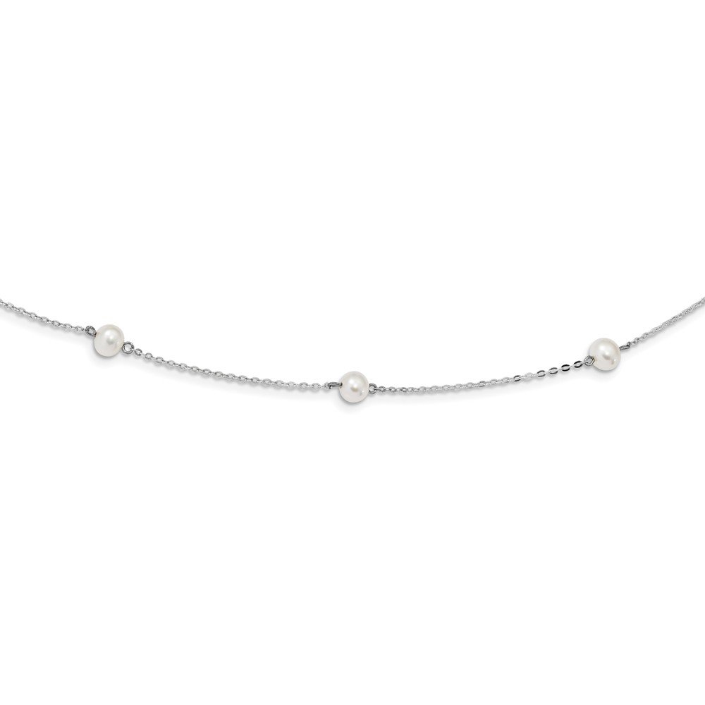925 Sterling Silver Freshwater Cultured Pearl Necklace for Women - Elegant Jewelry Gift for Wedding, Anniversary & Special Occasions