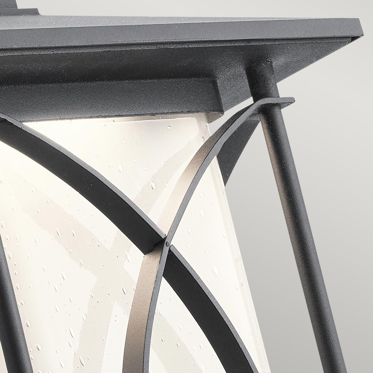 Ashbern 1 Light Small/Medium/Large Outdoor Wall Lantern - Textured Black Finish, E27 Socket, IP44 Waterproof - Perfect for Porch, Patio, Garden & Exterior Wall Lighting