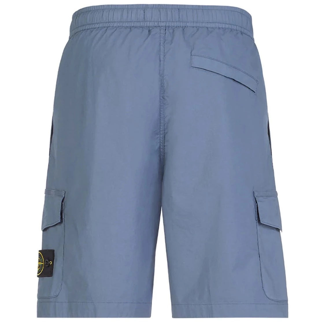 Stone Island Blue Cotton Stretch Cargo Shorts for Men - Comfortable & Durable Summer Casual Wear - Perfect for Outdoor Activities, Travel & Street Style