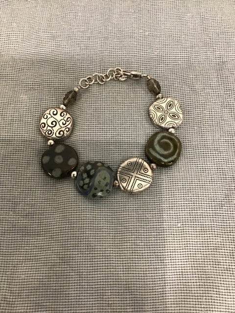 Sterling Silver & Gemstone Beaded Bracelet for Women - Elegant Handmade Jewelry for Everyday Wear, Gifts & Special Occasions