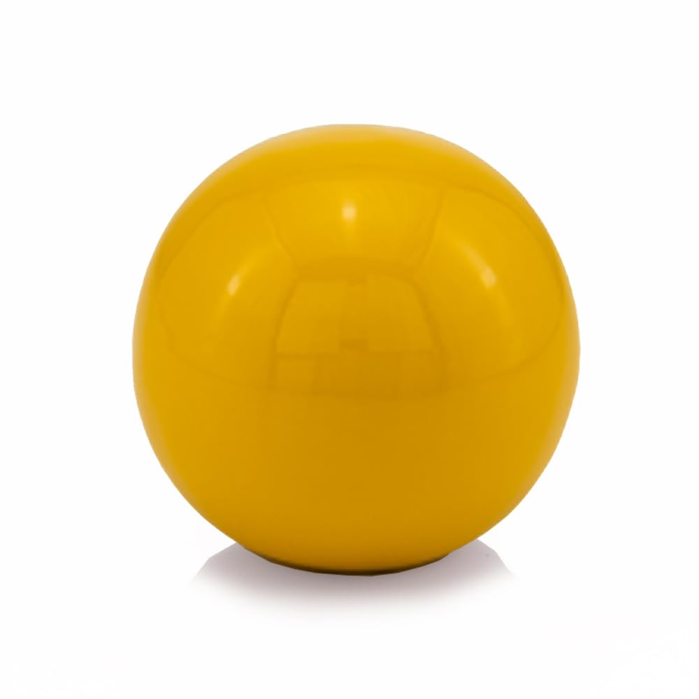 Modern Day Accents 4485 Bola Illuminating Yellow Sphere - 4-inch Aluminum Decorative Filler Orbs for Tabletop & Wall Decor | Perfect for Centerpiece Bowls, Home Office, Living Room & Modern Interior Design | LED Accent Lighting for Stylish Home Decor