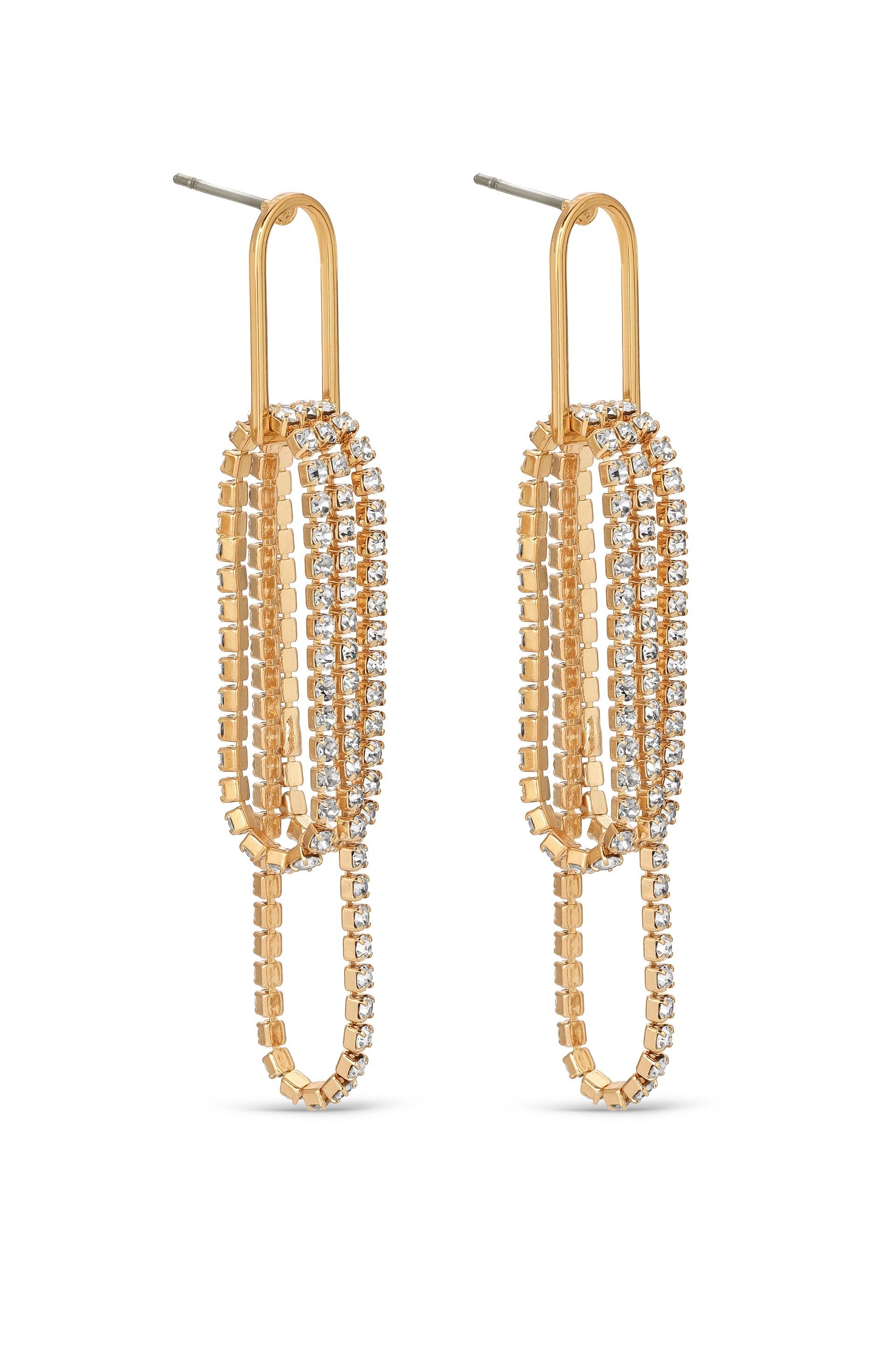 Elegant Crystal Dangle Earrings for Women - Handmade Bohemian Style Drop Earrings - Perfect for Parties, Weddings & Date Nights