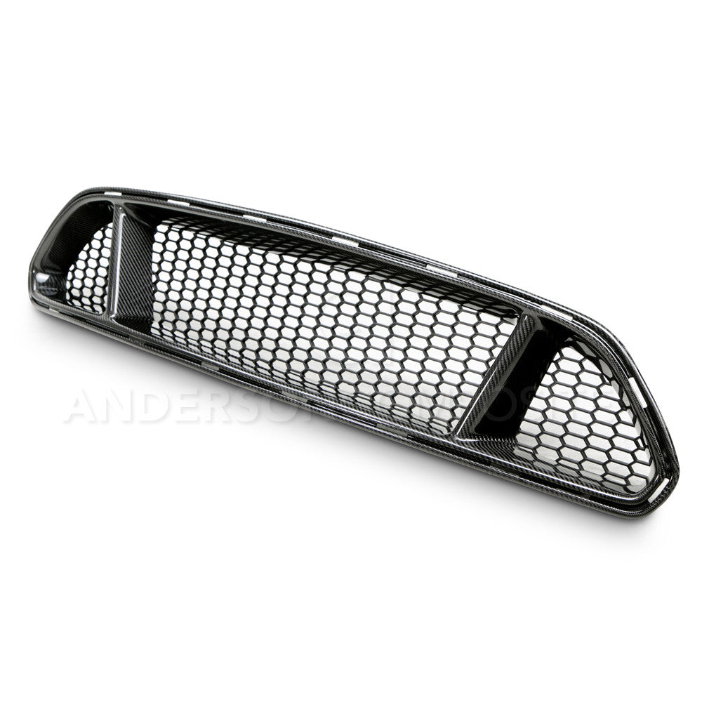 2015-2017 Ford Mustang GT Front Chin Splitter - Carbon Fiber Aero Spoiler by Anderson Composites | Perfect for Track Racing & Street Performance Upgrades