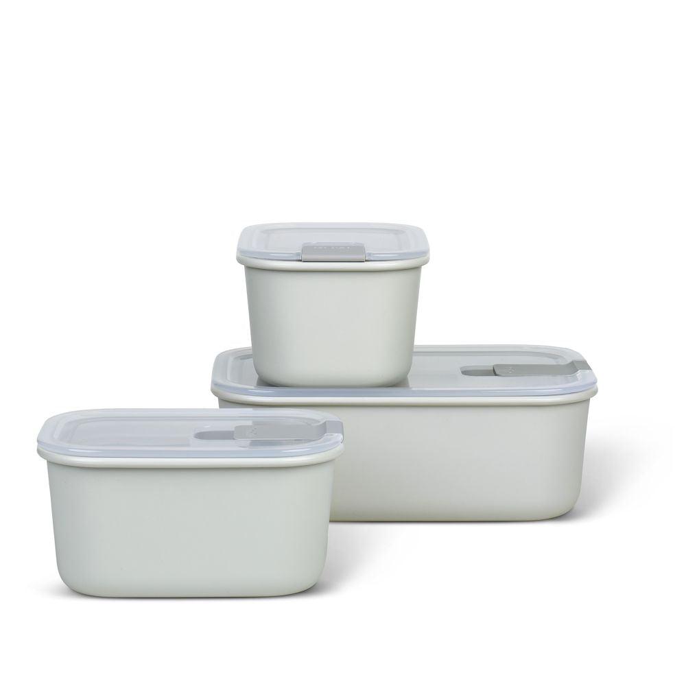 EasyClip 2.25L Airtight Food Storage Container - BPA-Free Plastic Kitchen Organizer for Dry Food, Snacks & Leftovers | Microwave & Dishwasher Safe | Pantry, Office & Meal Prep Essential (White)