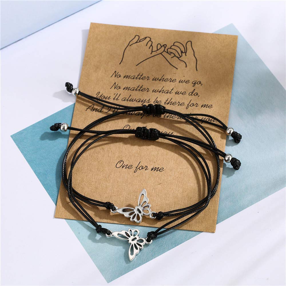 Pinky Promise Matching Bracelets for Best Friends, Couples & Family – Sunflower Boho Friendship Jewelry for Women & Men – Perfect for Long Distance Relationships, Gifts & Special Occasions