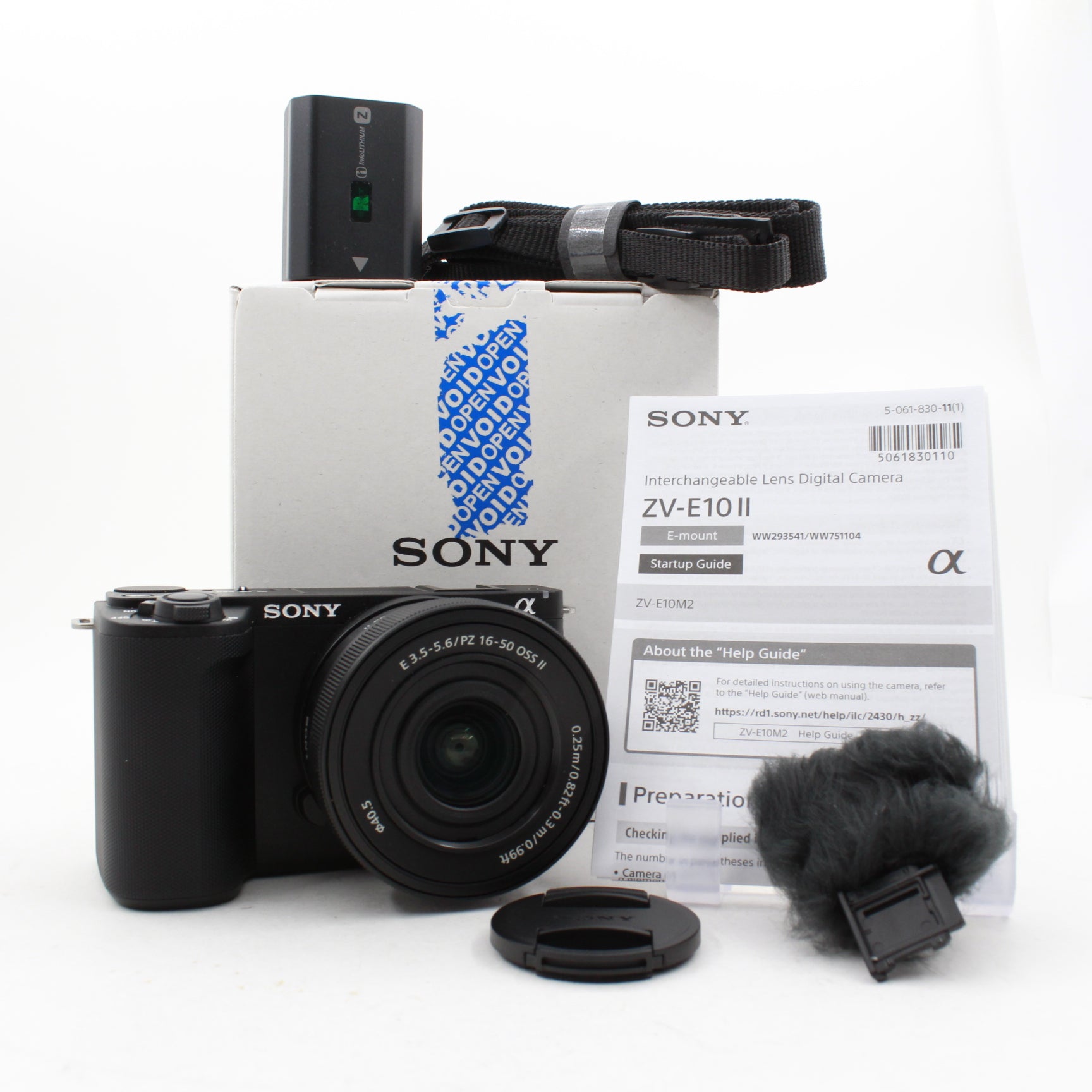Open Box Excellent Condition Sony ZV-E10 II Mirrorless Camera with E PZ 16-50mm Lens (Black) - Perfect for Vlogging, Travel Photography & Content Creation