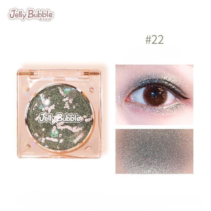 Vibrant Jelly Bubble Monochrome Eyeshadow Palette - Long Lasting, Highly Pigmented Makeup for Everyday & Party Looks | Perfect for Daytime Wear & Nighttime Glam
