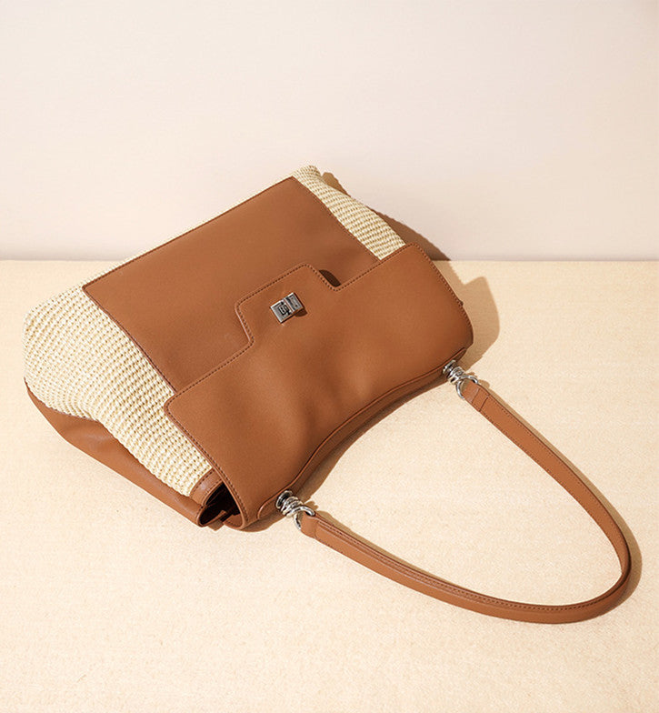 Stylish Summer Tote Bag for Women - Fashionable Large Beach Bag with Pockets - Perfect for Travel, Shopping & Beach Outings