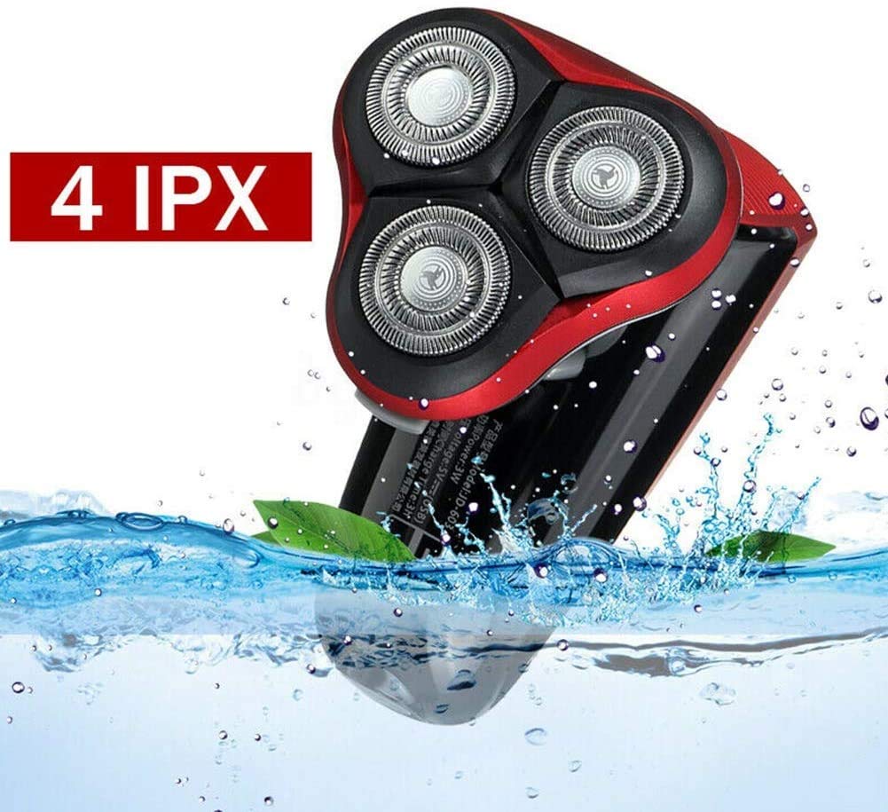 USB Rechargeable 3-in-1 Electric Shaver for Men - Wet/Dry Waterproof Rotary Shaver with Facial Cleaning Brush, Cordless Men's Grooming Kit for Travel & Daily Use