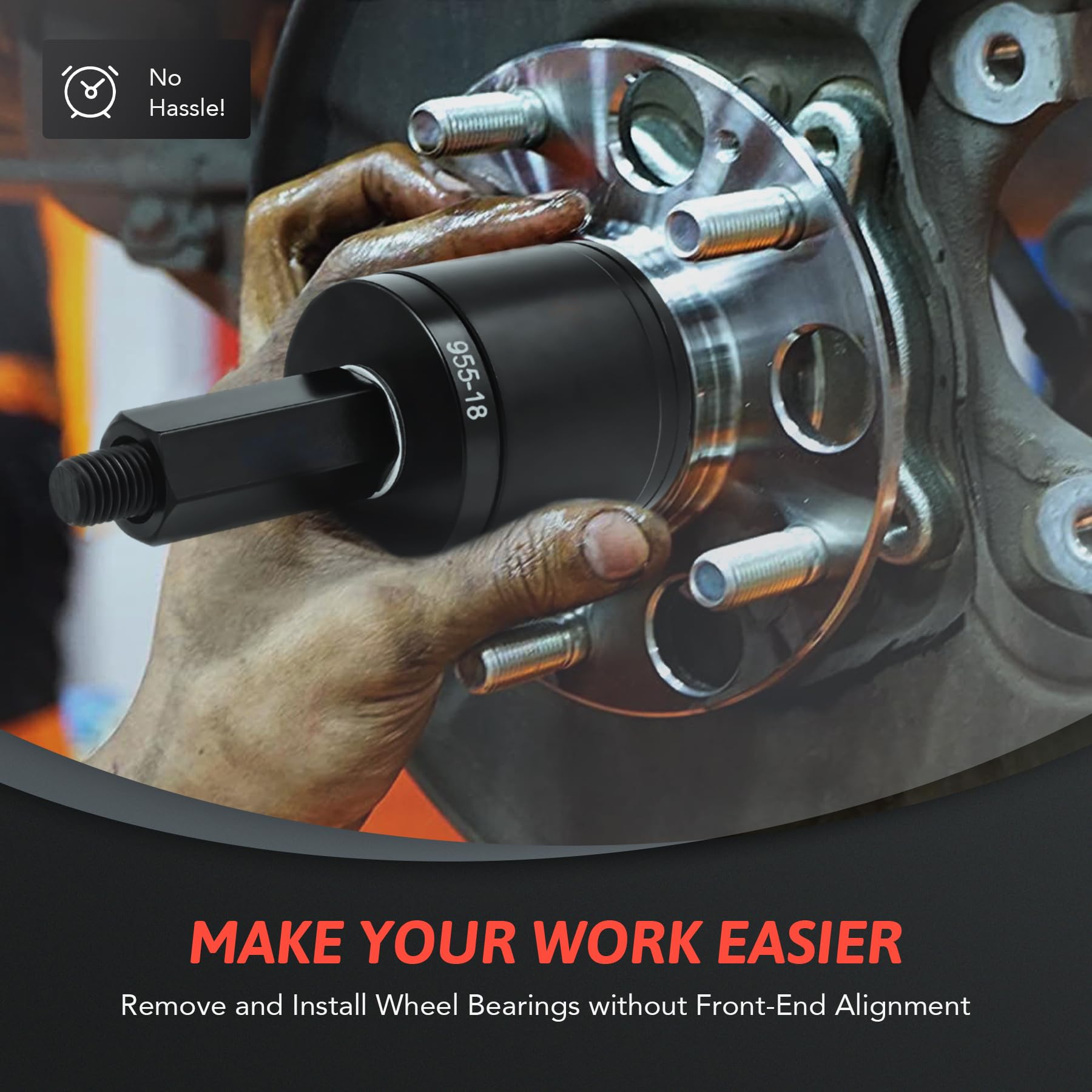 Orion Motor Tech Wheel Bearing Press Kit & Bearing Splitter Tool Kit - Professional Automotive Repair Tool Set for DIY Mechanics - Perfect for Wheel Bearing Replacement, Maintenance & Suspension Work