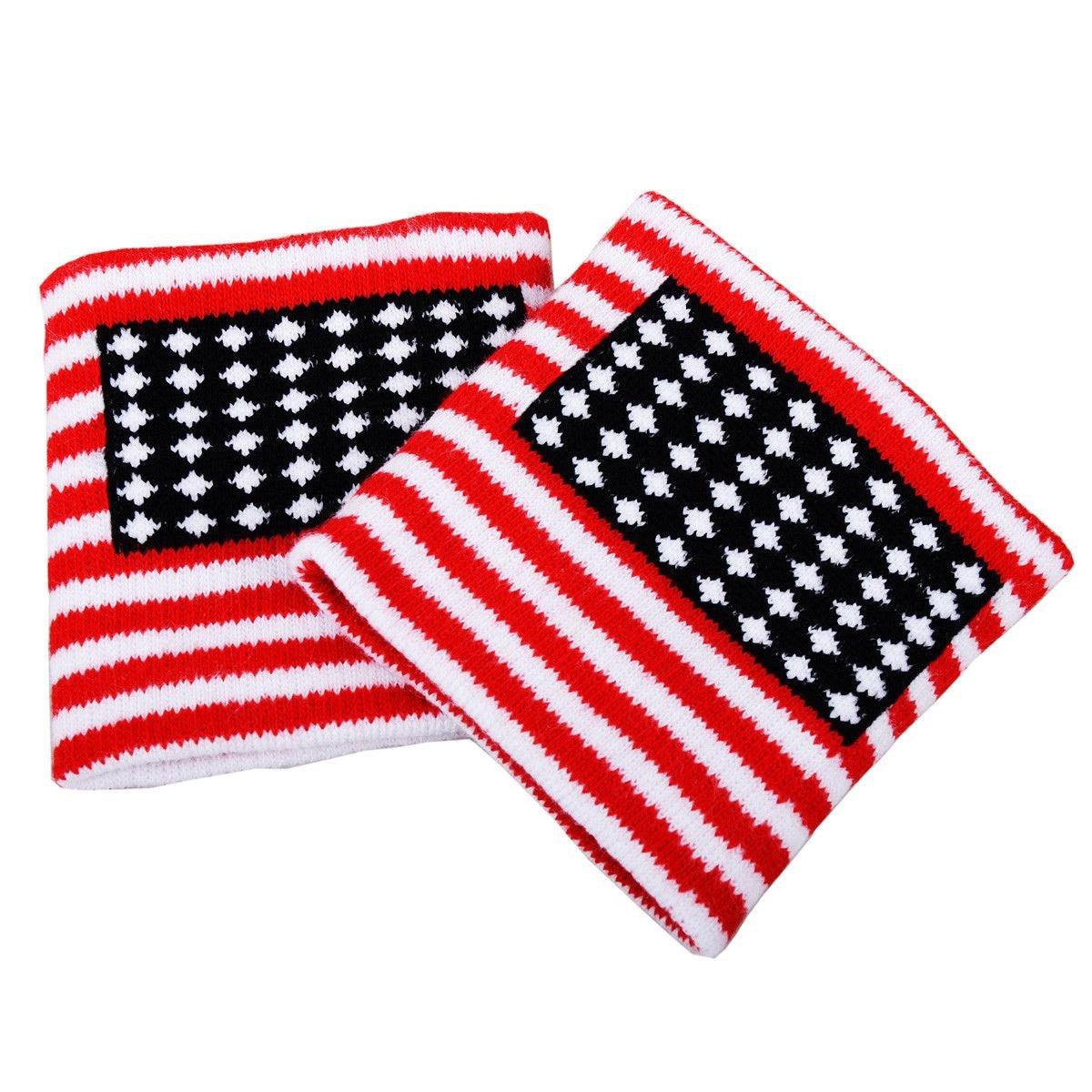 Patriotic Cotton American Flag Wristbands - Comfortable & Durable for Sports, Concerts & 4th of July Celebrations
