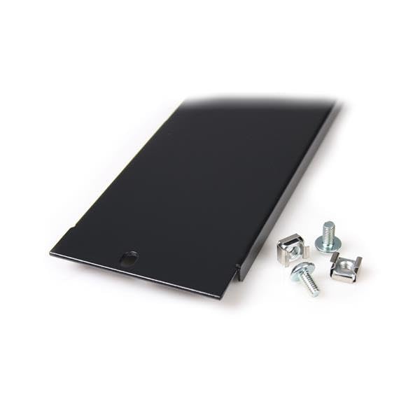 StarTech.com 2U Blanking Panel - Steel Rack Mount Filler Panel for 19in Server Rack Enclosure or Cabinet - Black Rack Panel (BLANKB2) - Perfect for Data Center, Server Room, and Network Rack Organization