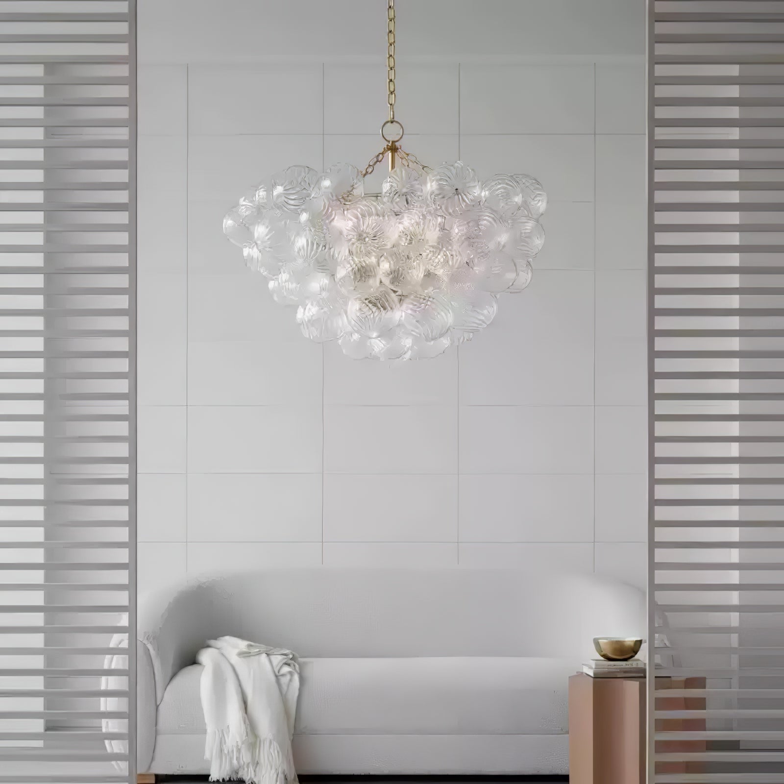 Elegant Glass Ball Bubbles Chandelier - Modern Crystal Ceiling Light Fixture for Dining Room, Living Room & Bedroom Decor