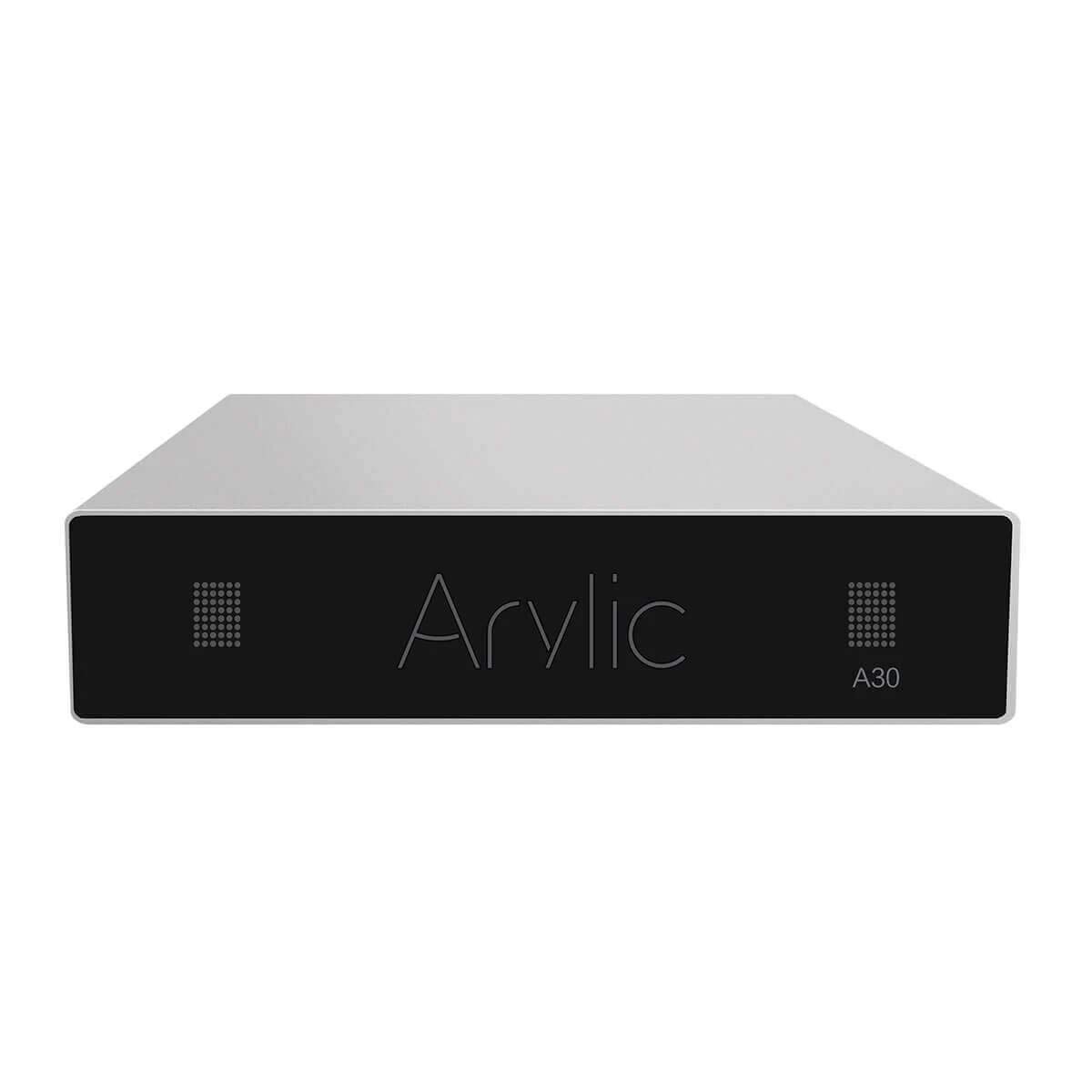 Arylic A30 WiFi & Bluetooth Audio Amplifier Receiver - Wireless Streaming with Airplay & DLNA, Multiroom Sync, Hi-Fi Stereo Speaker System for Home - 30W, 24bit/192kHz - Perfect for Living Room, Bedroom & Office Music Streaming
