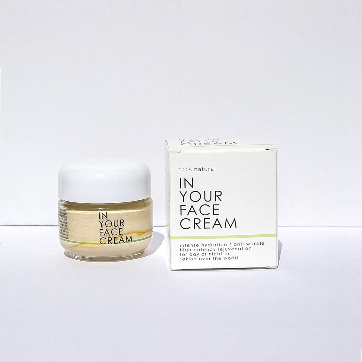 IN YOUR FACE Anti-Aging Cream - Wrinkle Reducing & Firming Face Moisturizer for Women & Men - Best for Night & Day Use, Dry Skin Care Routine