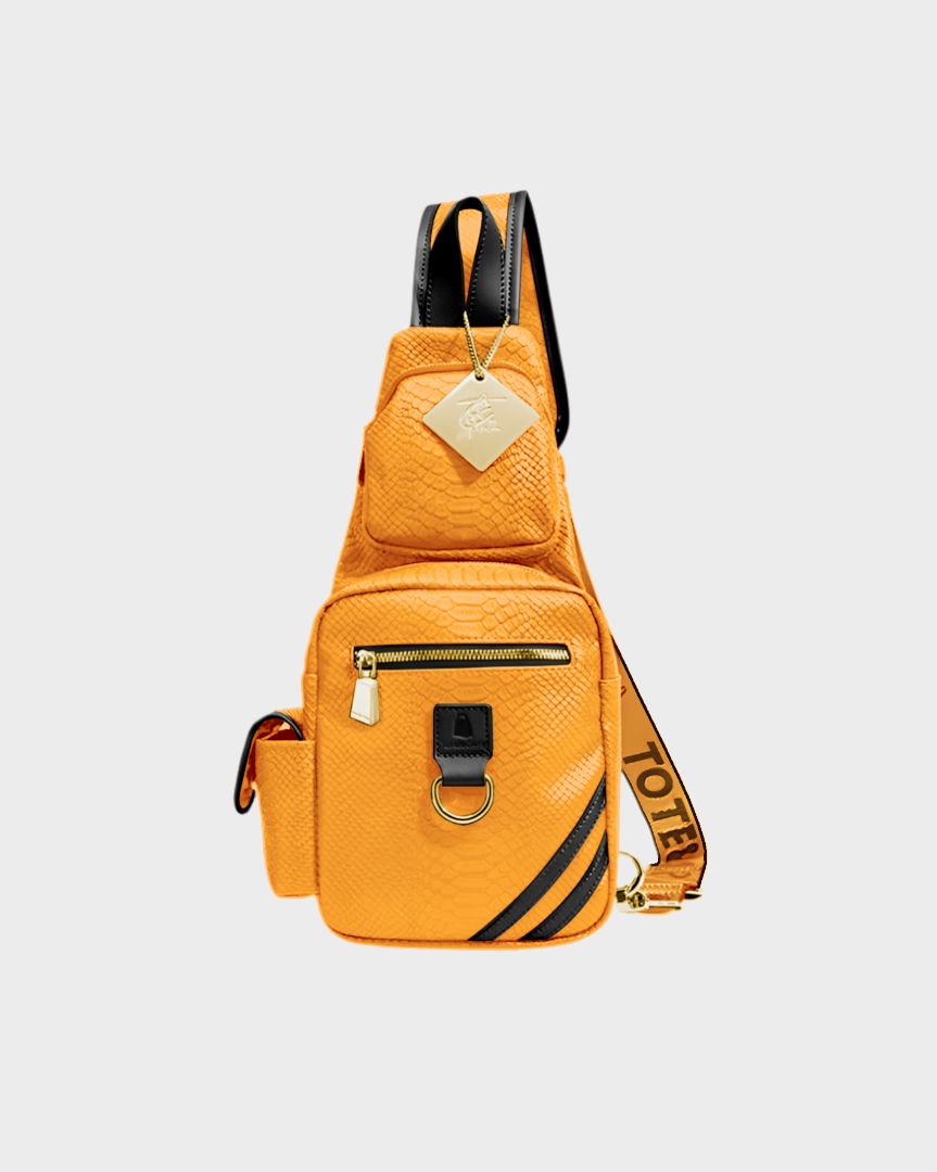 Apollo 1 Tear Drop Crossbody Bag - Yellow Leather Shoulder Purse for Women | Fashionable Day-to-Night Handbag for Work, Travel & Casual Outings
