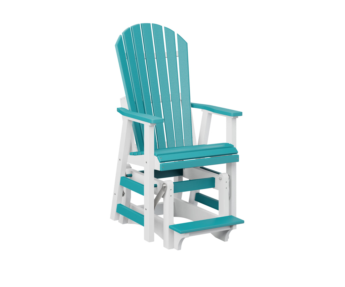 Berlin Gardens Comfo Back Single Counter Glider - Outdoor Patio Bistro Chair with Smooth Gliding Motion, Perfect for Garden, Deck, and Restaurant Use