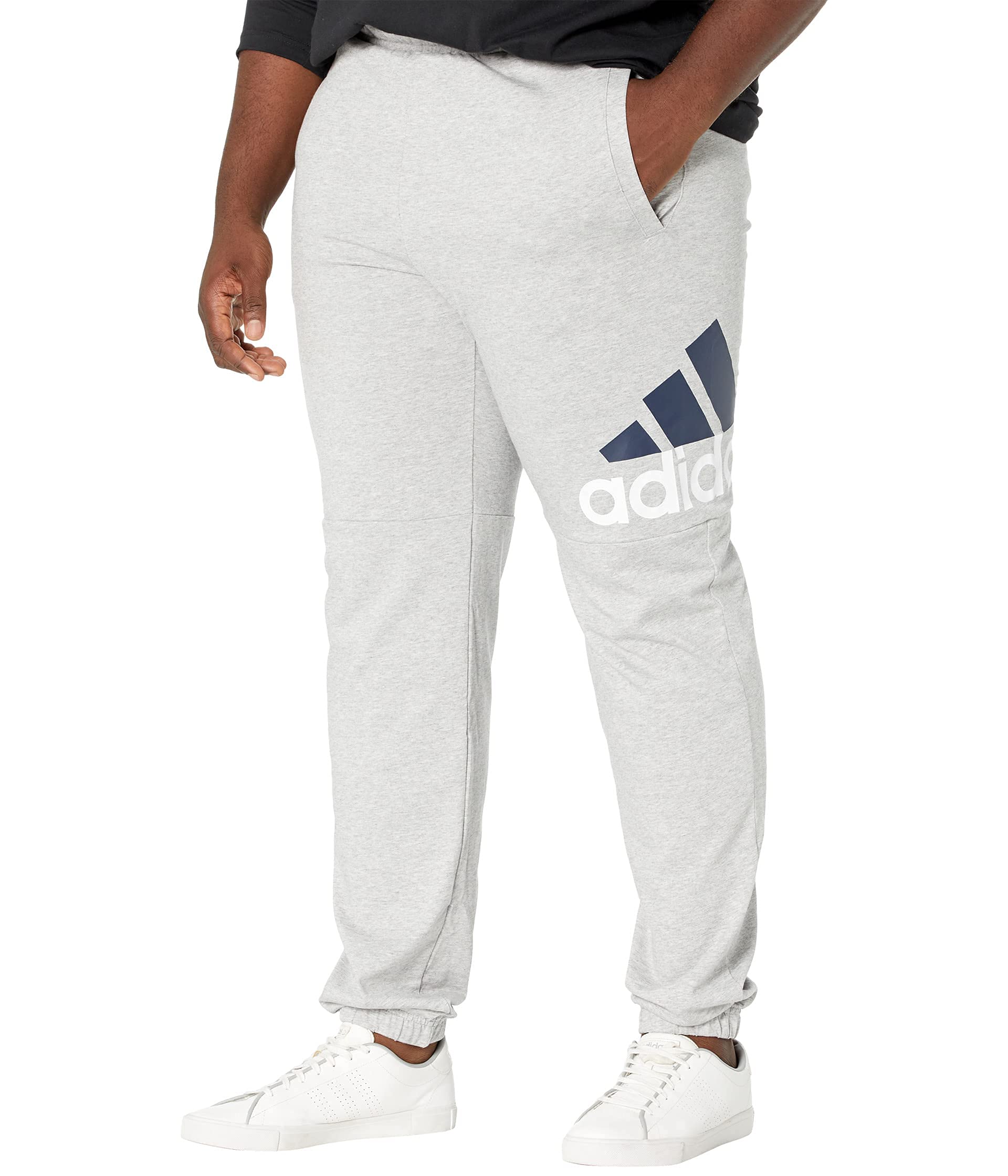 Adidas Men's Essentials Performance Logo Pants - Comfortable Athletic Joggers for Running, Gym & Casual Wear