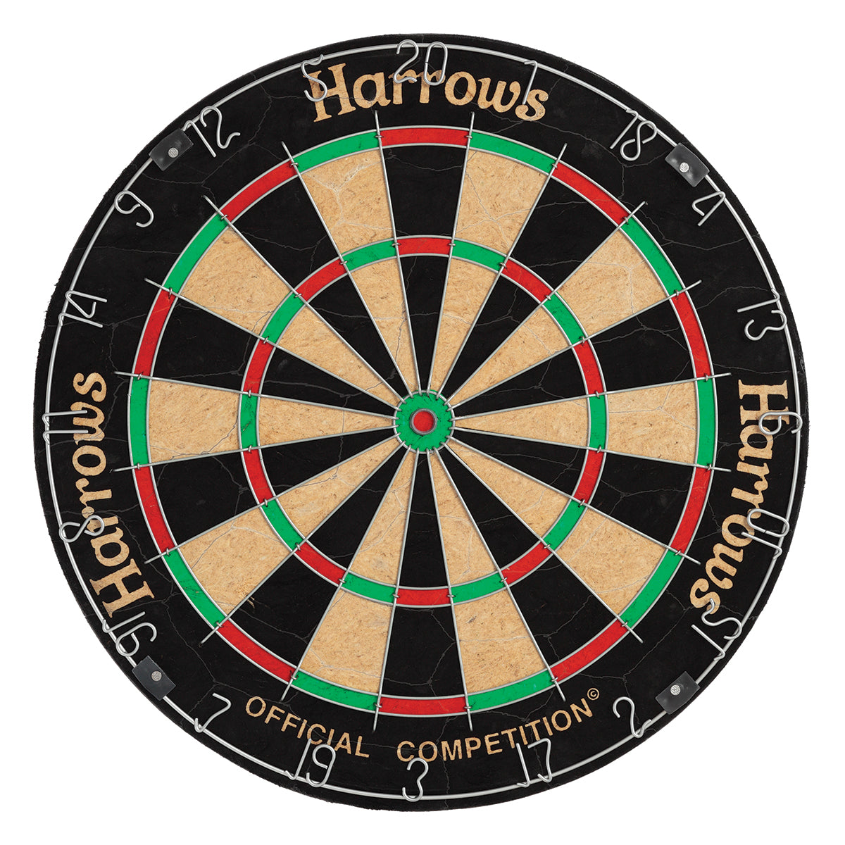 Harrows Official Competition Dartboard - Professional Bristle Dartboard for Tournaments & Home Play | Perfect for Bars, Game Rooms & Sports Enthusiasts