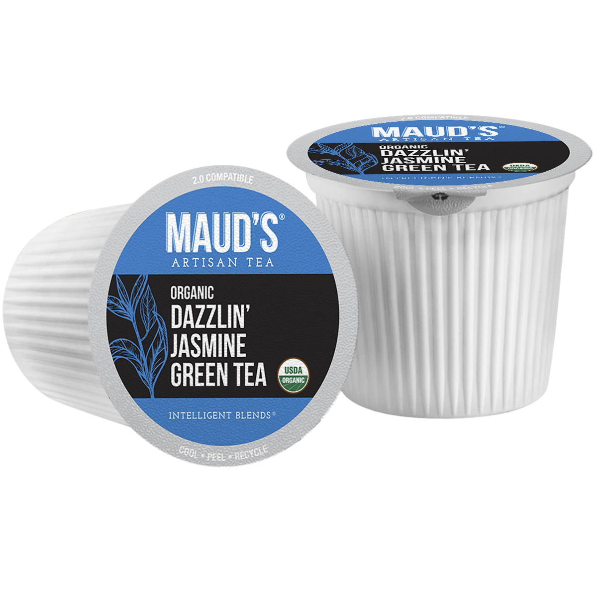 Organic Jasmine Green Tea Pods by Maud's - Premium Eco-Friendly Tea for Keurig & Nespresso - Perfect for Relaxation, Office & Home Use
