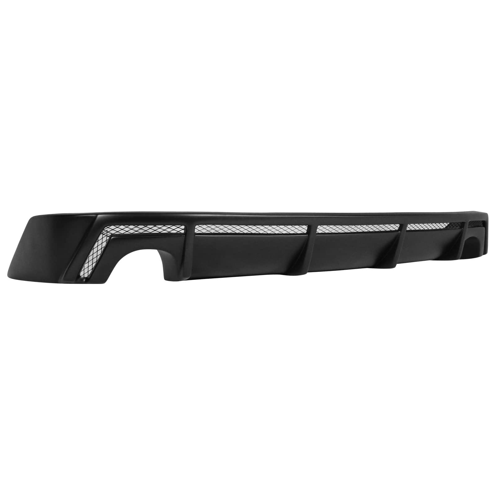 IKON MOTORSPORTS Rear Diffuser & Front Splitter Lip Kit for 2014-2016 Lexus IS F Sport - Unpainted PP Spoiler Valance & Chin Lip | Aggressive Styling Upgrade for Street Racing & Car Shows