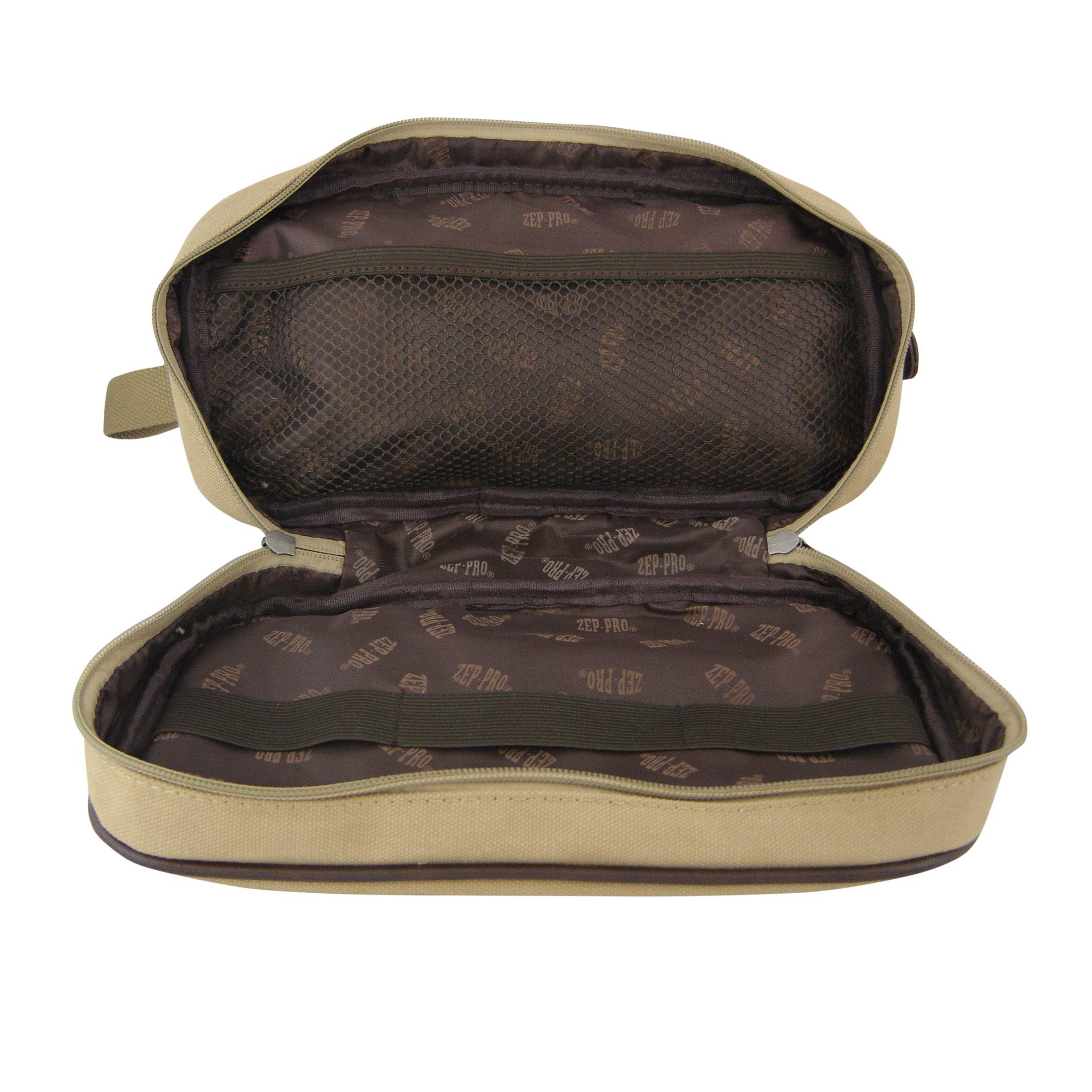 Florida State Seminoles Men's Toiletry Bag - Canvas Travel Organizer with Concho Detail, Khaki, One Size - Perfect for Gym, Travel & College Dorm Essentials