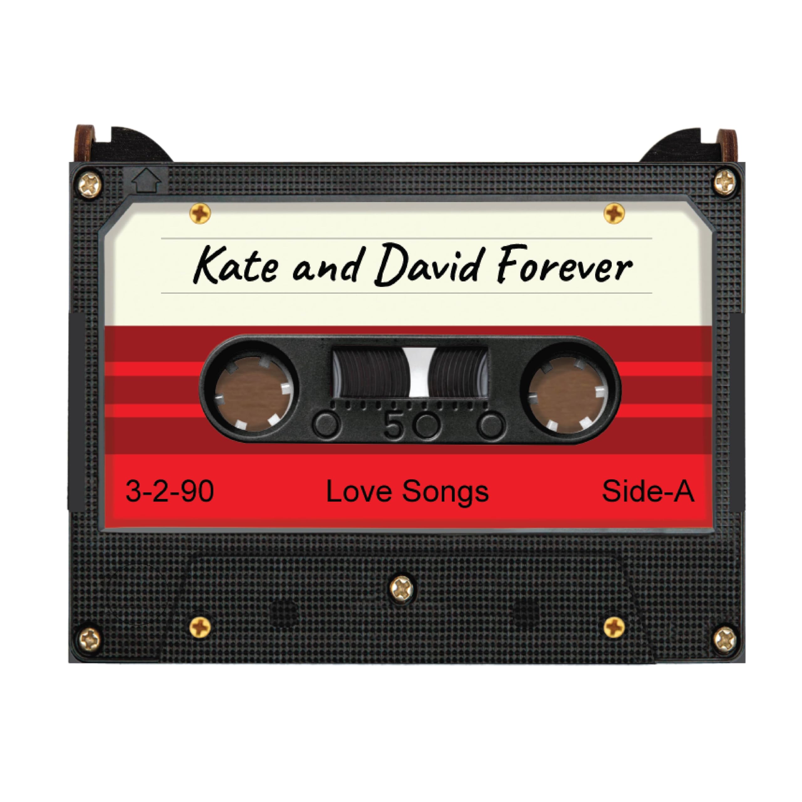 Personalized Cassette Tape Music Box with Custom Label & Photo - Vintage Retro Gift for Music Lovers, Birthday, Anniversary, Wedding