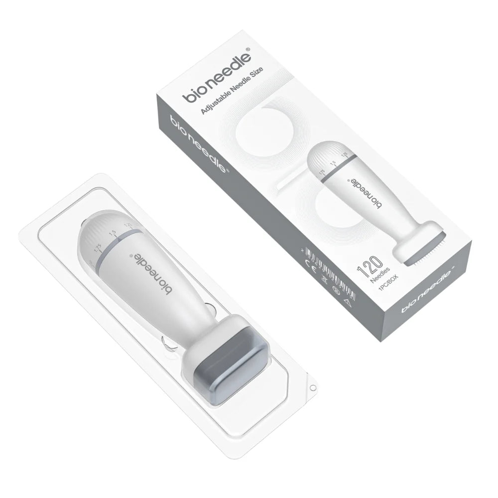 Professional Bio Needle Derma Stamp Microneedling Roller for Skin Rejuvenation - At-Home Facial Treatment for Wrinkles, Acne Scars & Anti-Aging | Perfect for DIY Skincare Routine & Spa Days