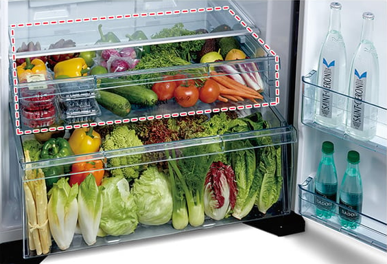 Hitachi 27 CUF Inverter Refrigerator - Energy Efficient, Glass Grey (Model R-VG760PK7-1-GGR) for Modern Kitchens & Small Spaces