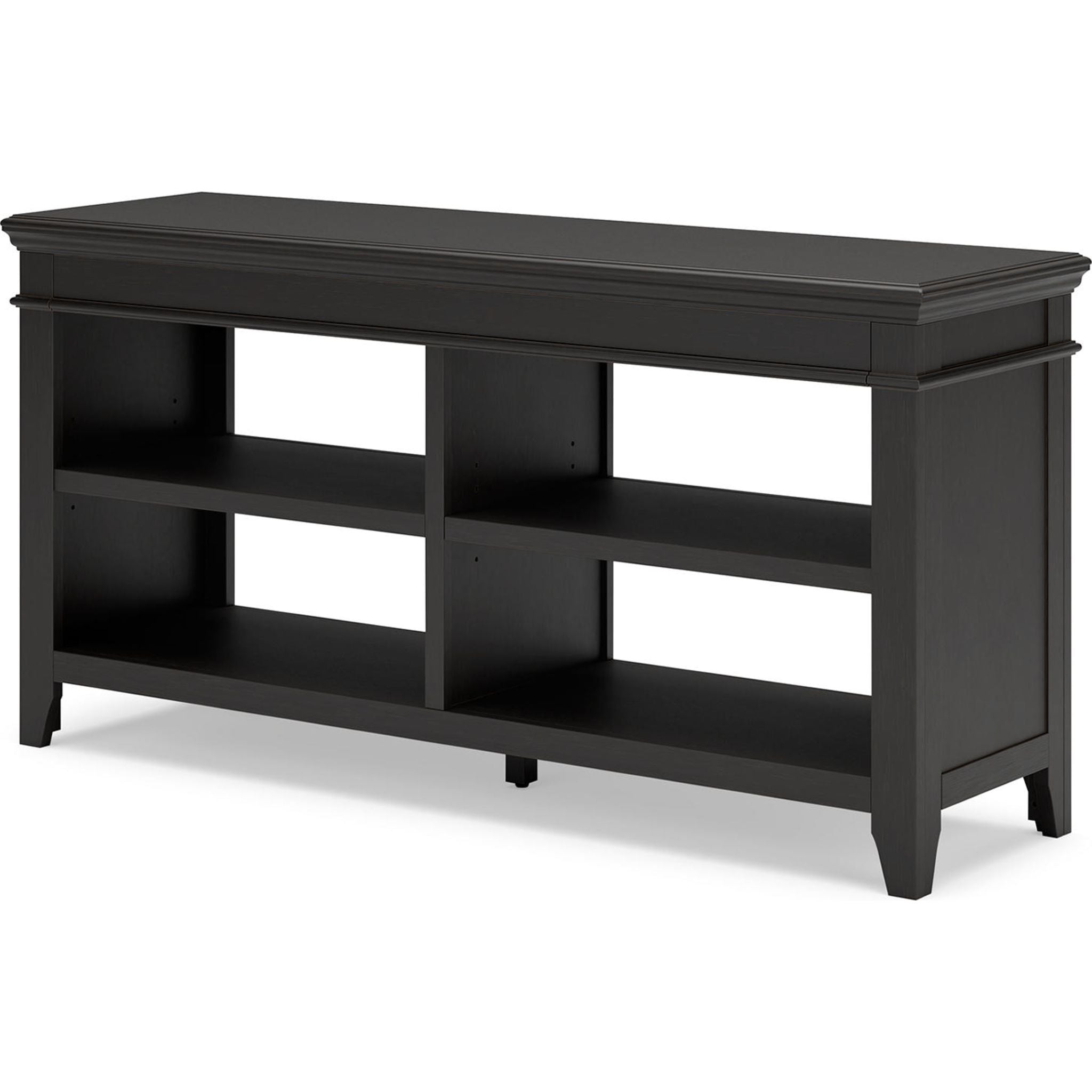 Beckincreek Black Credenza - Modern TV Stand with Storage for Living Room, Bedroom & Office