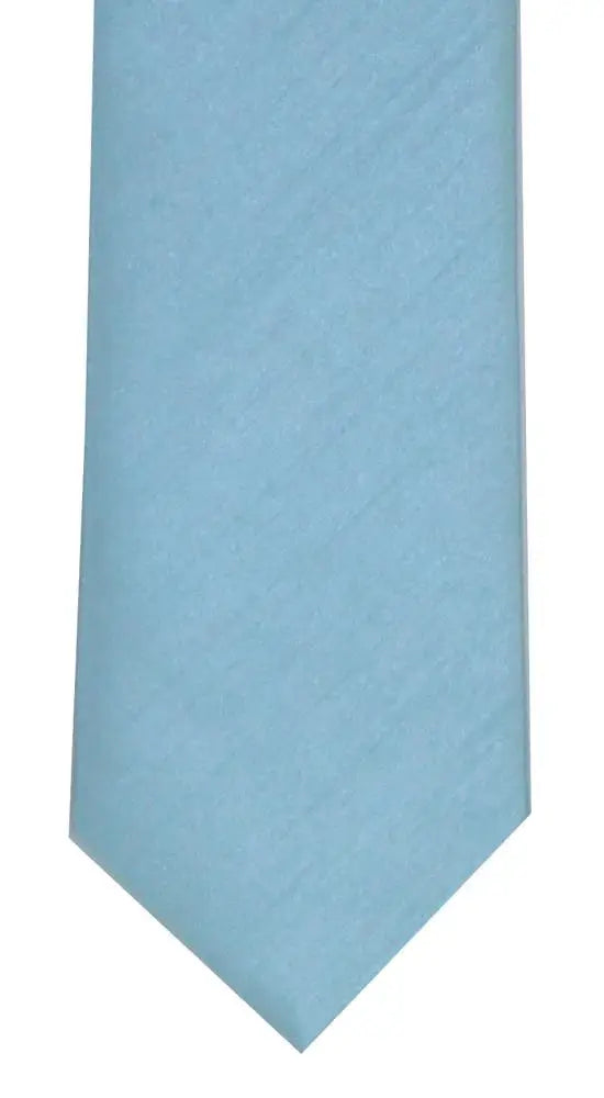 LA Smith Plain Poly Shantung Tie - Classic Silk-Like Necktie for Men | Perfect for Weddings, Business & Formal Events