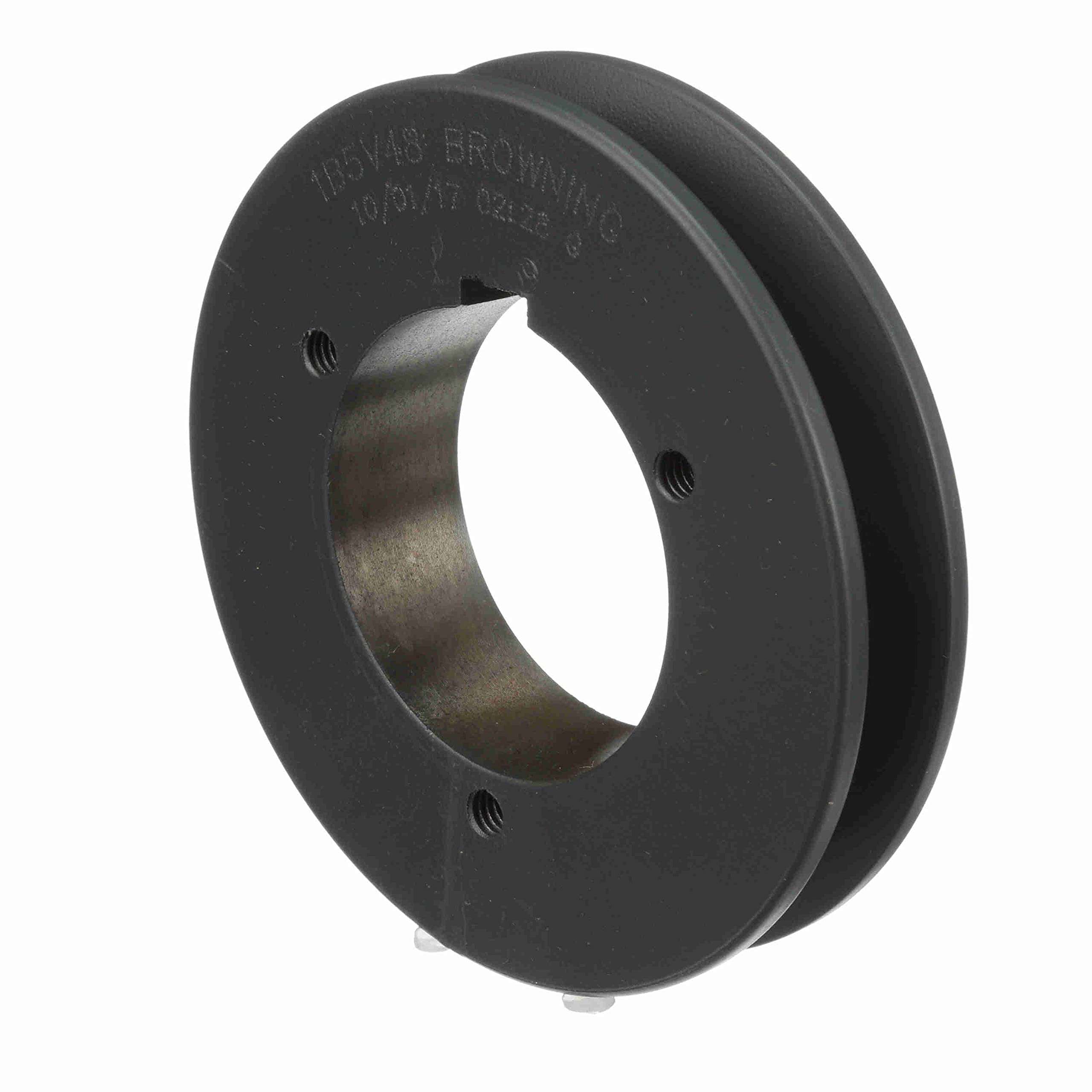 1B5V48 Split Taper Sheave - Cast Iron V-Belt Pulley for A/B/5V Belts with B Bushing | Industrial Machinery, HVAC Systems & Agricultural Equipment Replacement Part