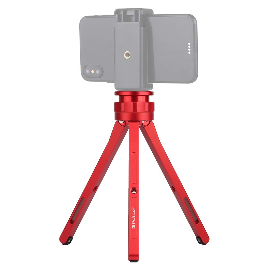PULUZ Mini Tripod Stand VL05BK - Adjustable Aluminum Alloy Tabletop Tripod for DSLR, Digital Cameras & Smartphones | Perfect for Vlogging, Live Streaming, Photography & Video Shooting (Red)
