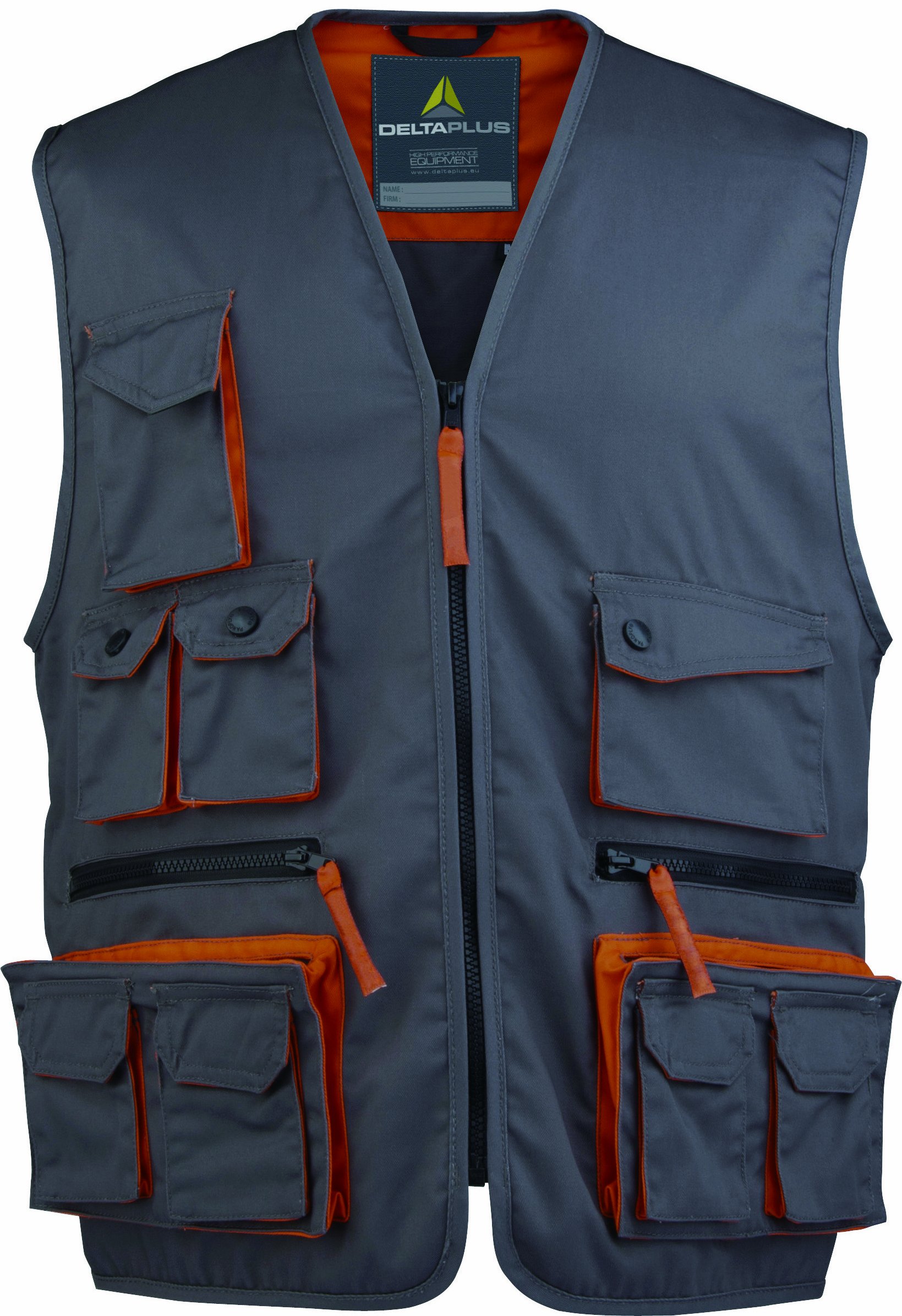 Delta Plus Men's Mach2 Lightweight Work Vest - Breathable Tool Vest for Construction, Outdoor & DIY Projects - Ideal for Carpenters, Electricians & Handymen