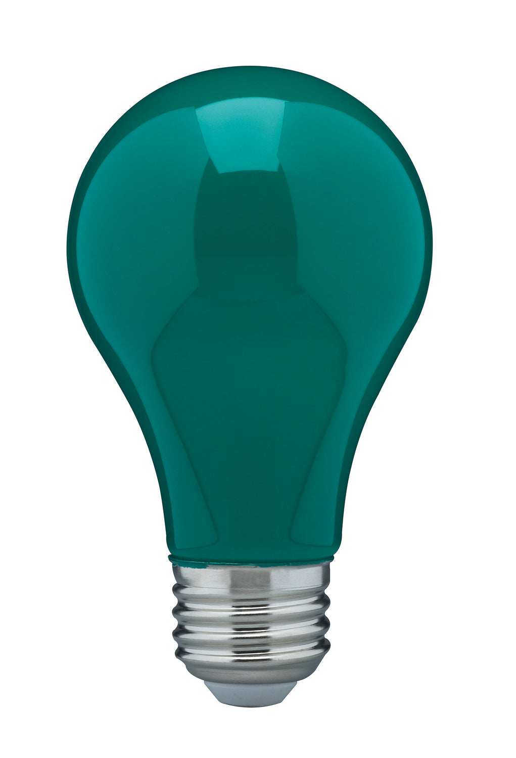 Energy Efficient A19 LED Bulb - 8W (60W Equivalent), E26 Medium Base, 120V, Ceramic Green Finish - Perfect for Home, Office & Decorative Lighting