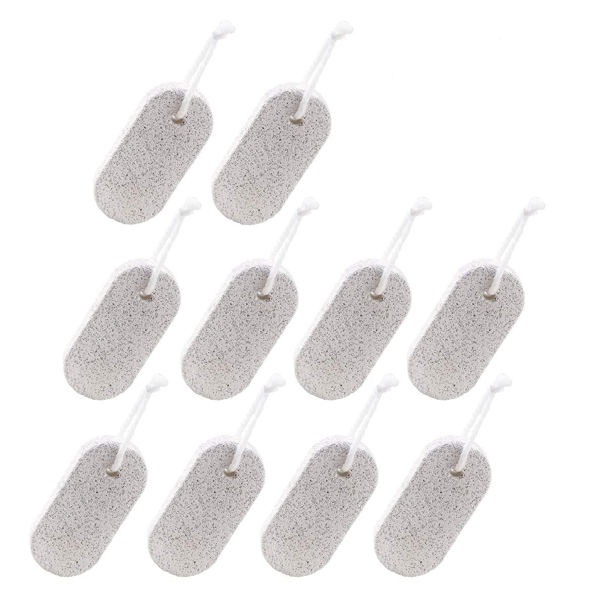 10PCS Hamster Chew Toys - Lava Block Mineral Stone for Teeth Grinding & Calcium Supplement - Small Animal Dental Care for Chinchilla, Bunny, Rat, Guinea Pig, Gerbil & Rabbit (Oval) - Perfect for Cage Enrichment & Dental Health Maintenance