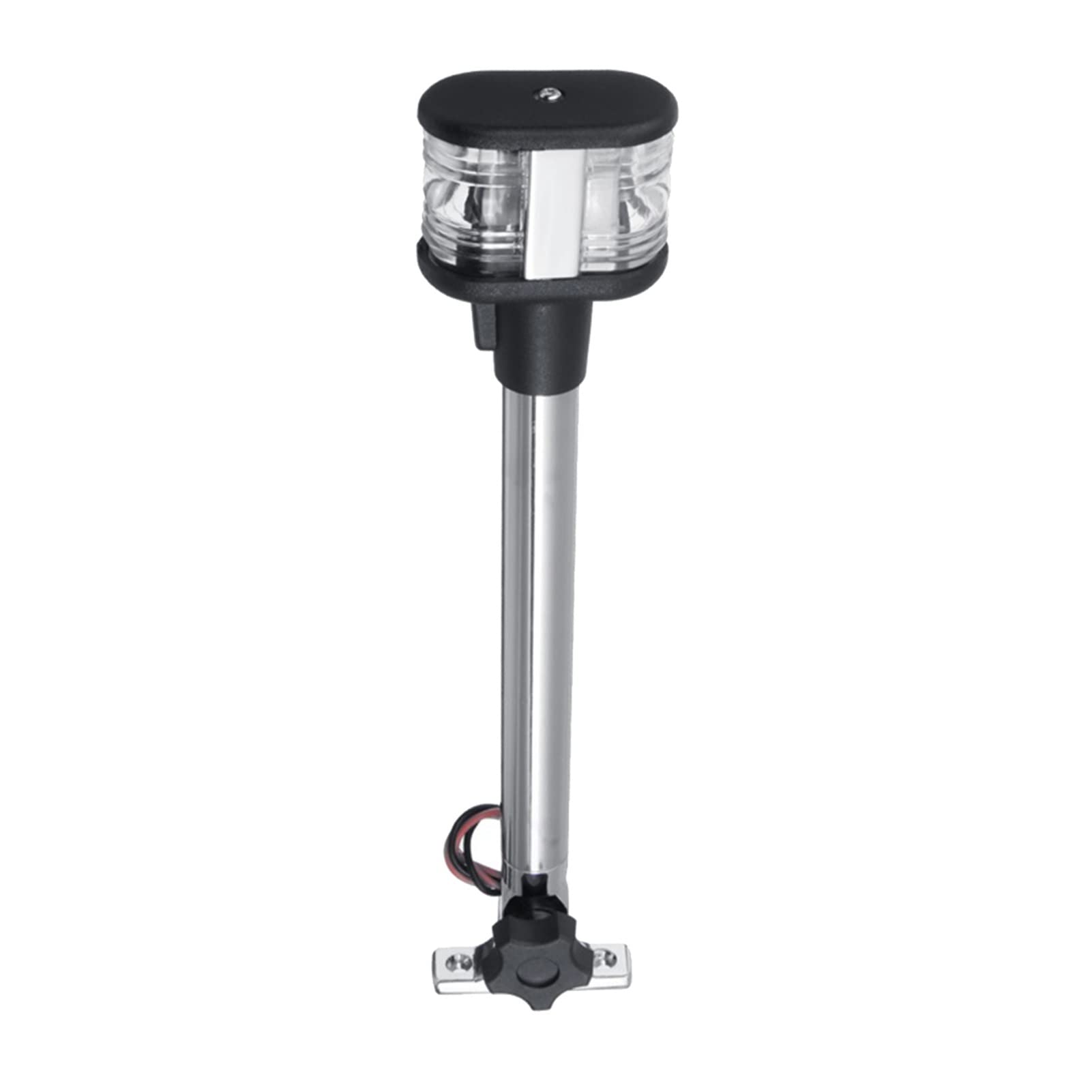 12V 10W LED Folding Navigation Anchor Light Kit - Marine Boat Stern/Starboard Light with Fluke Style Anchor - Perfect for Night Boating, Fishing & Water Safety