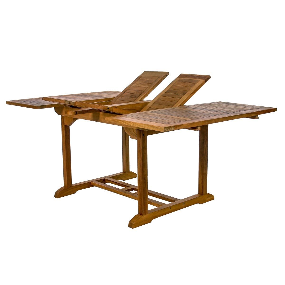 All Things Cedar 5-Piece Butterfly Extension Table Folding Arm Set - Expandable Dining Table for Small Spaces, Perfect for Apartments, Patios & Outdoor Entertaining