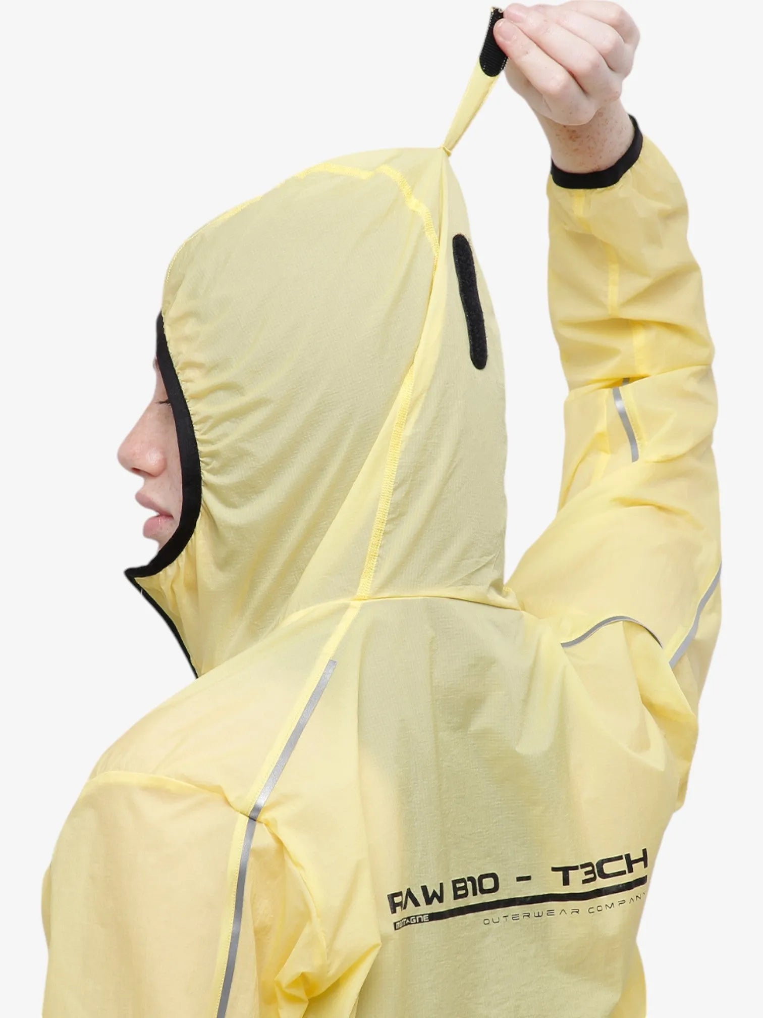 Unisex Alfa Pro Mountain Anorak Jacket in Yellow - Waterproof & Windproof for Hiking, Camping & Outdoor Adventures