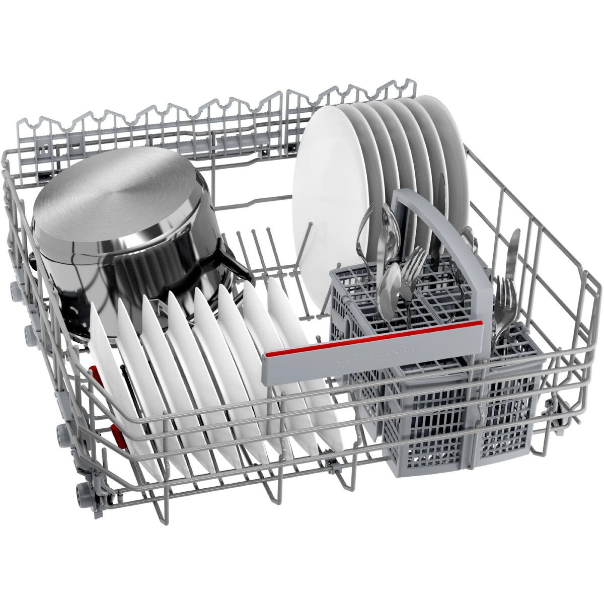 Bosch Series 6 Stainless Steel Built-In Dishwasher with Home Connect SMP6HCS01A - Smart Kitchen Appliance for Modern Homes & Energy Efficient Cleaning