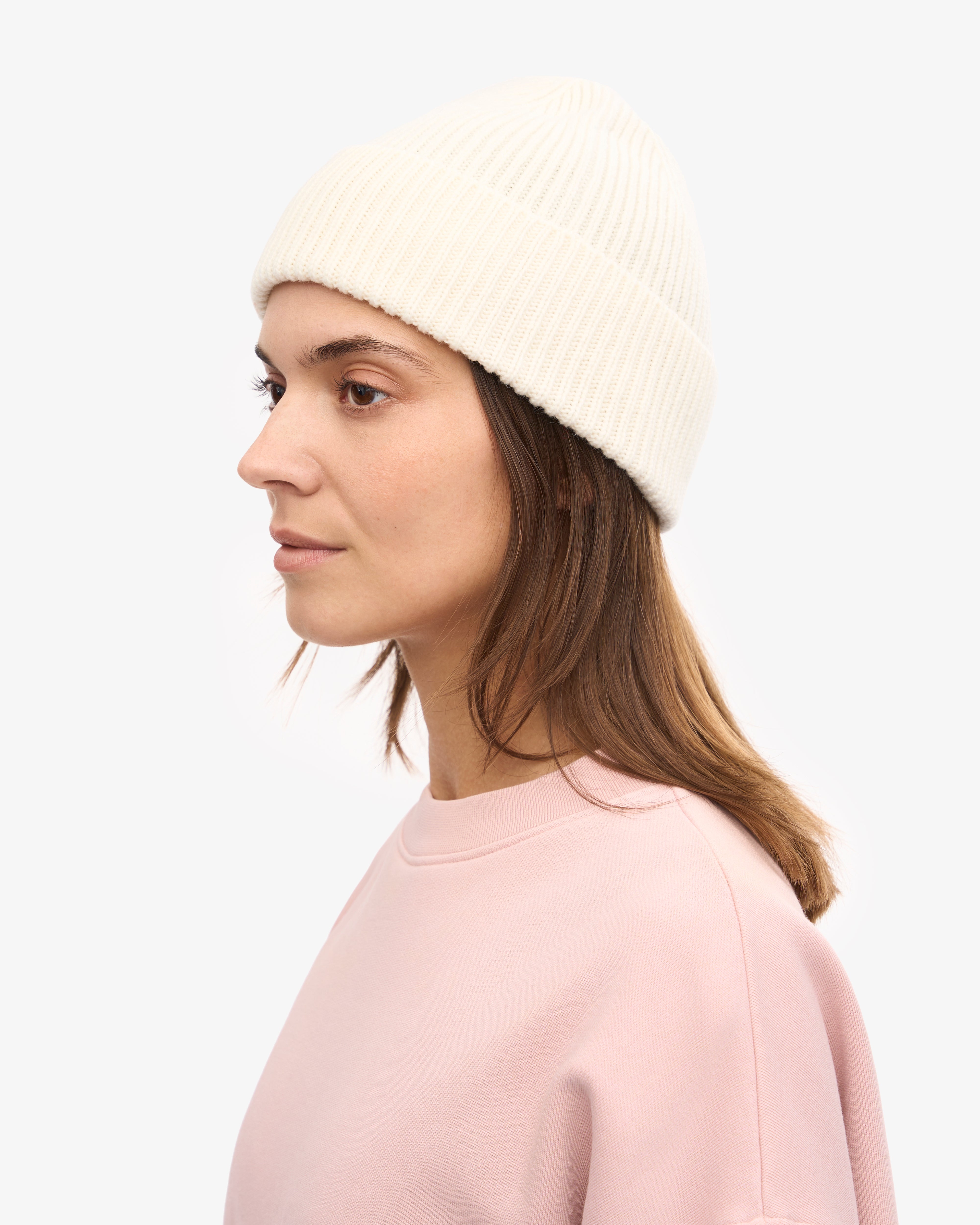 Premium Merino Wool Beanie Hat for Men & Women - Soft & Warm Winter Accessory in Optical White - Perfect for Skiing, Hiking & Outdoor Activities