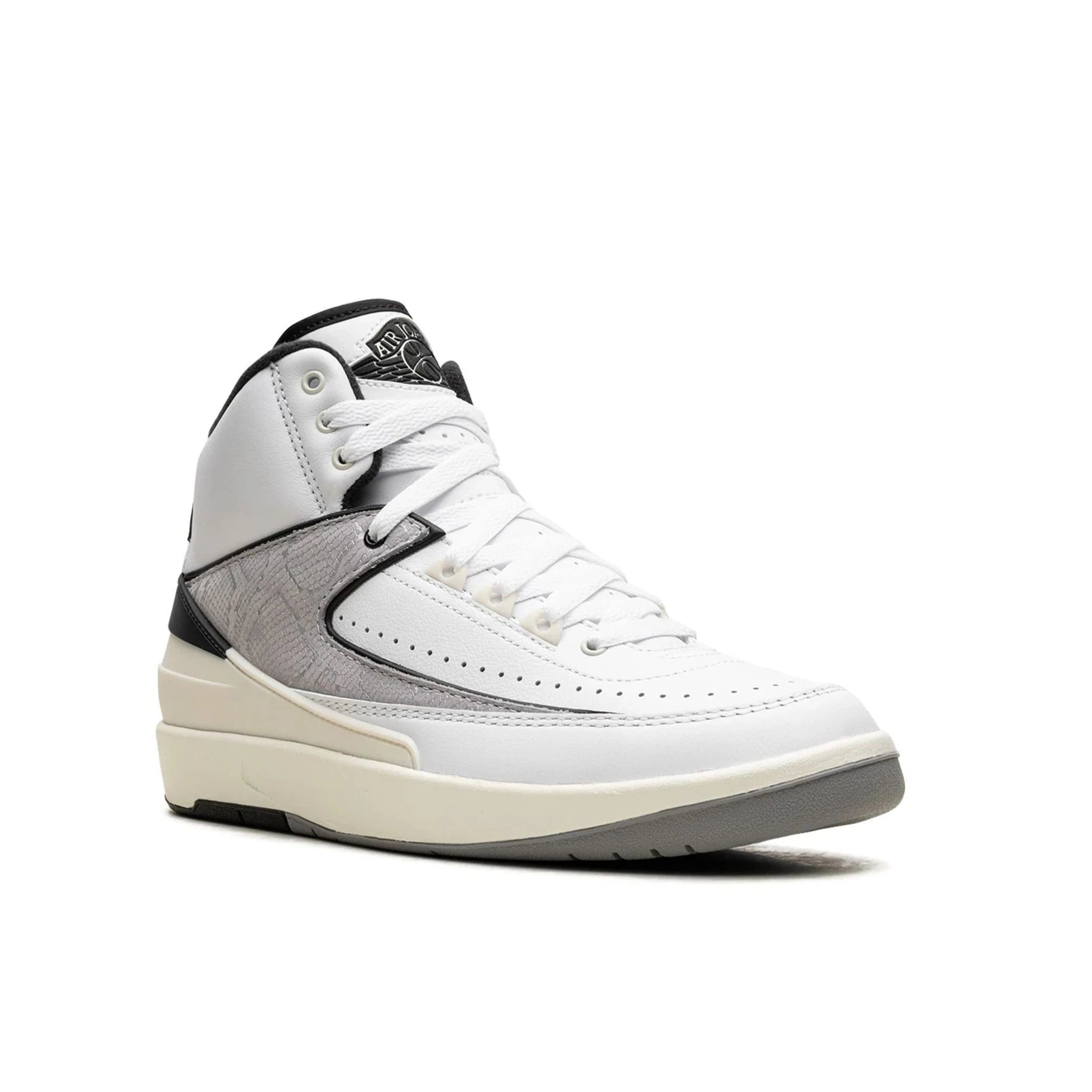 Air Jordan 2 GS Snakeskin Basketball Shoes for Girls - Retro Sneakers with Premium Leather & Snake Print Design - Perfect for School, Sports & Streetwear Fashion