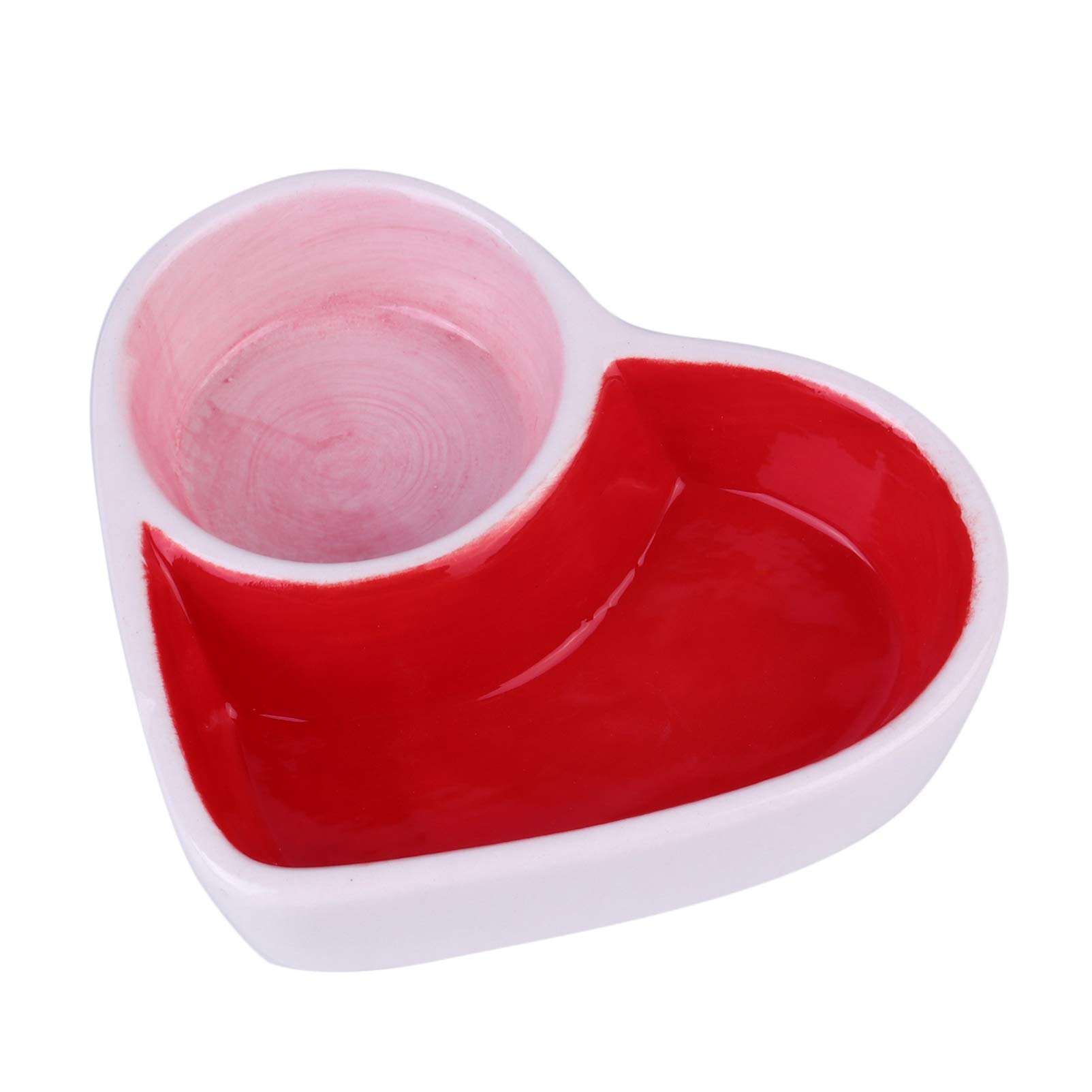 Ceramic Hamster Food Bowl - Small Pet Feeding Dish for Cats & Hamsters - Durable Pet Tableware for Home Use