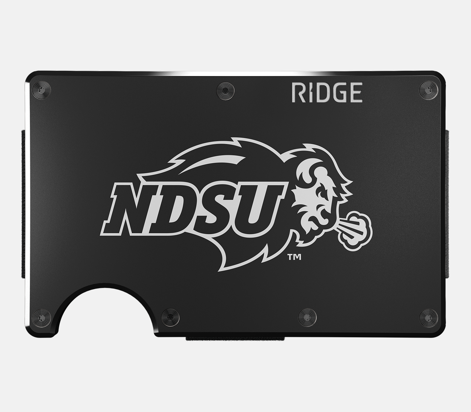 Ridge Wallet for Men - Slim Minimalist RFID Blocking Front Pocket Wallet - North Dakota State Bison Design - Perfect for Everyday Carry, Travel & Gifts