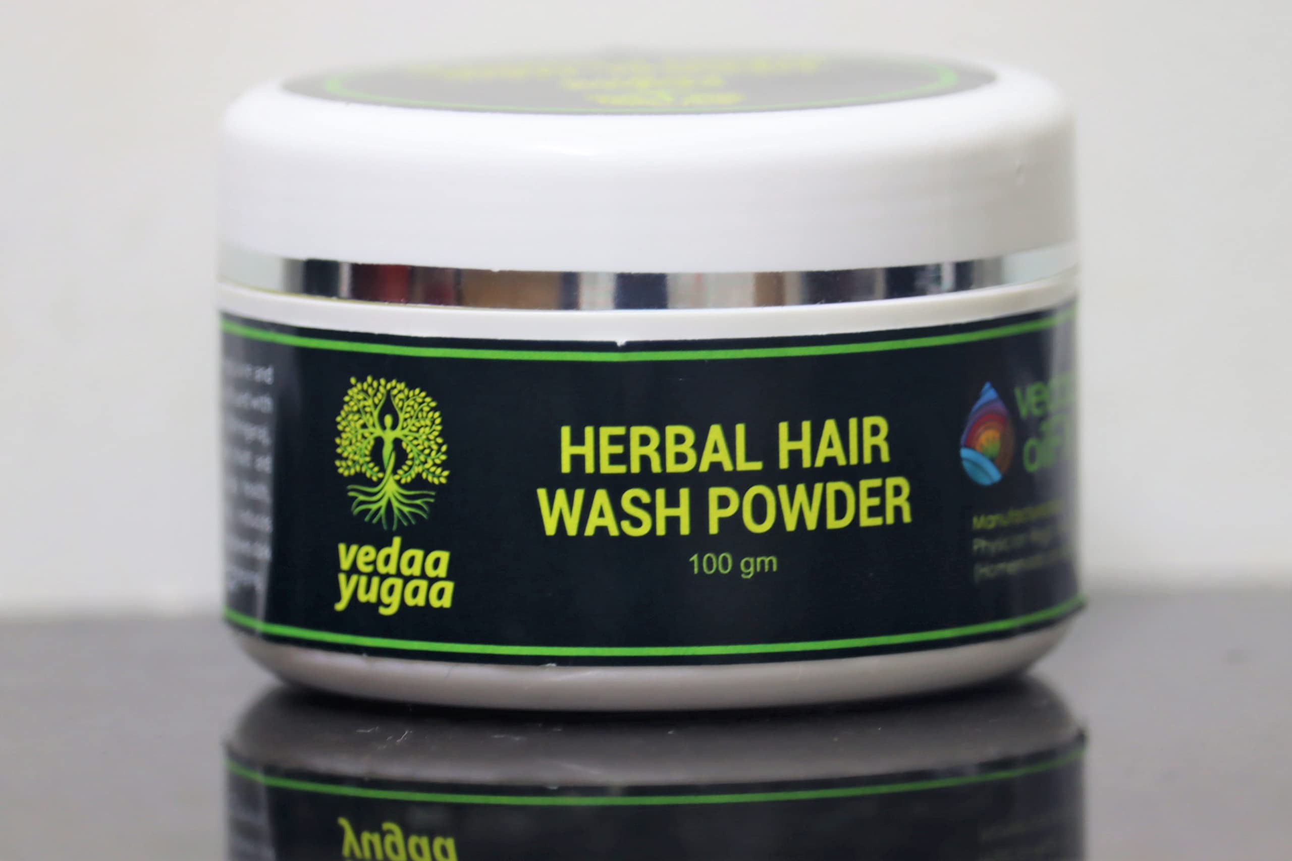 Vedaa Yugaa Herbal Hair Wash Powder - Natural Dry Shampoo for All Hair Types | Perfect for Travel, Gym & Quick Hair Refresh