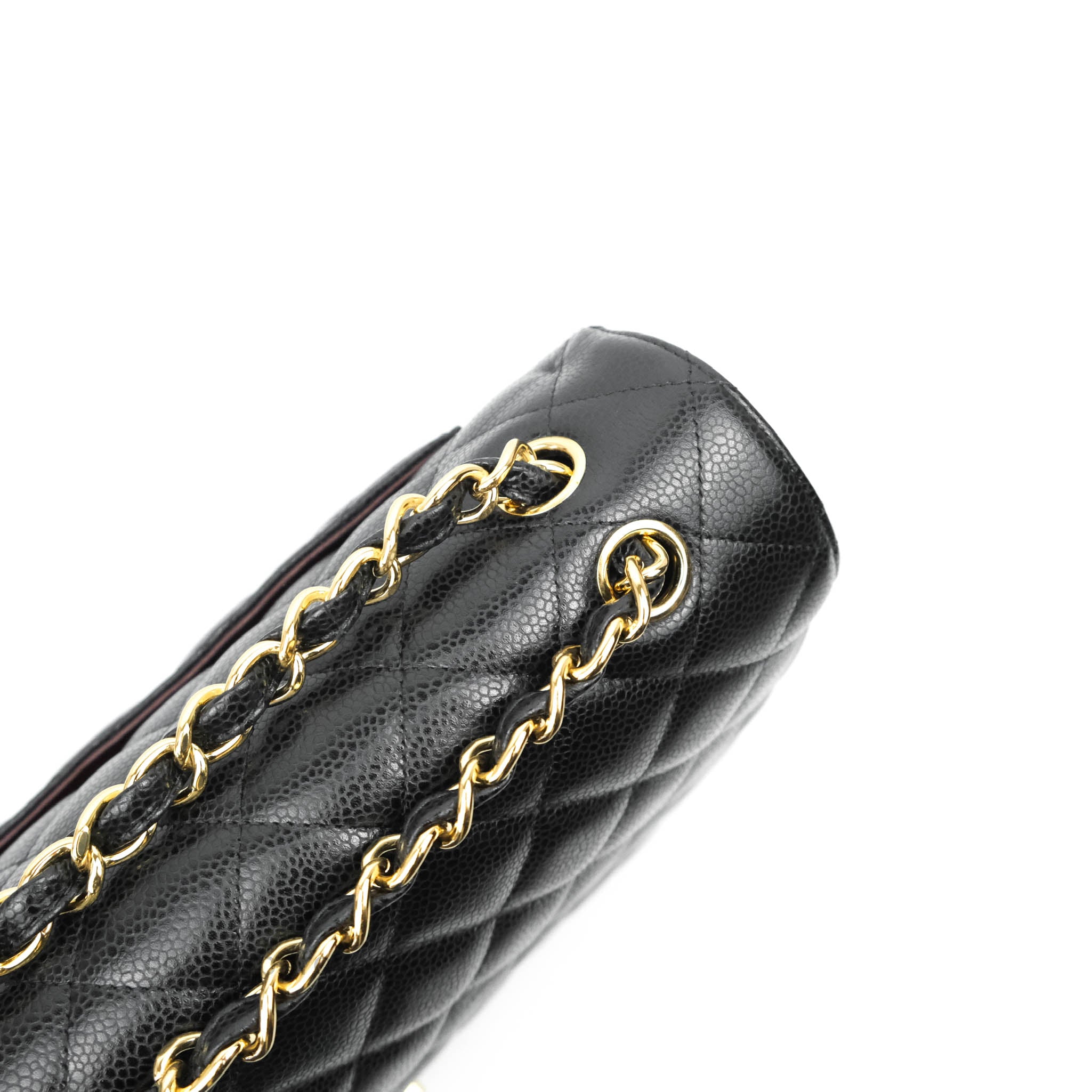 Chanel Classic Double Flap Maxi Bag in Black Caviar Leather with Gold Hardware - Luxury Handbag for Women, Perfect for Work, Evening Events & Special Occasions