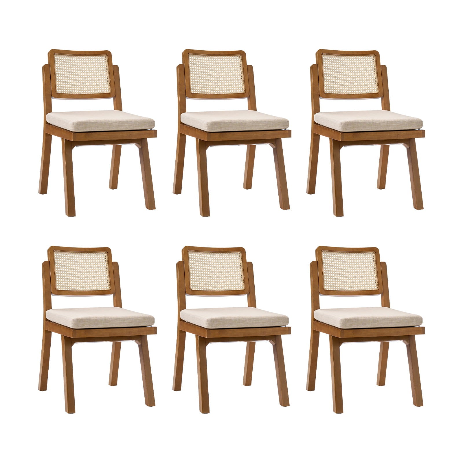 Elazar Modern Woven Rattan Dining Chair with Backrest - Indoor/Outdoor Use - Patio, Dining Room, Kitchen, Restaurant - Comfortable & Stylish Seating Solution