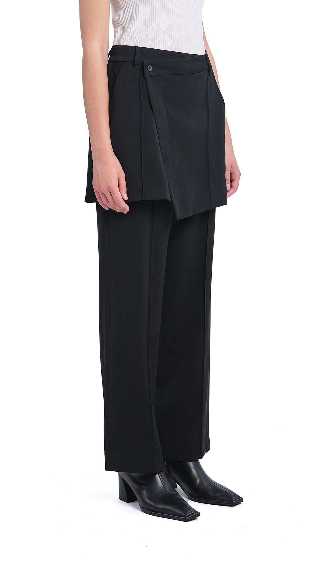 2 in 1 Straight Fit Pants for Men & Women - Comfortable Stretch Work Pants with Belt Loops - Perfect for Office, Travel & Casual Wear