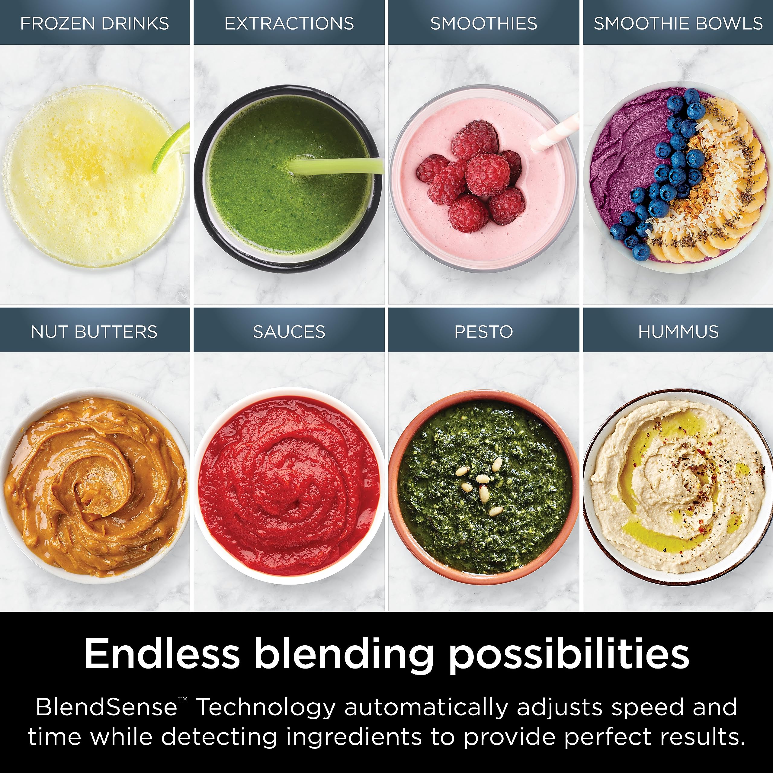 Ninja Detect Power Blender Pro with Personal Single-Serve Cups - 1800W High-Speed Blender for Smoothies, Shakes, Food Prep & More | BlendSense Technology | 72oz Pitcher + (2) 24oz To-Go Cups | Compact Countertop Design | Perfect for Kitchens, Offices & Healthy Lifestyles (Black, Model TB301)