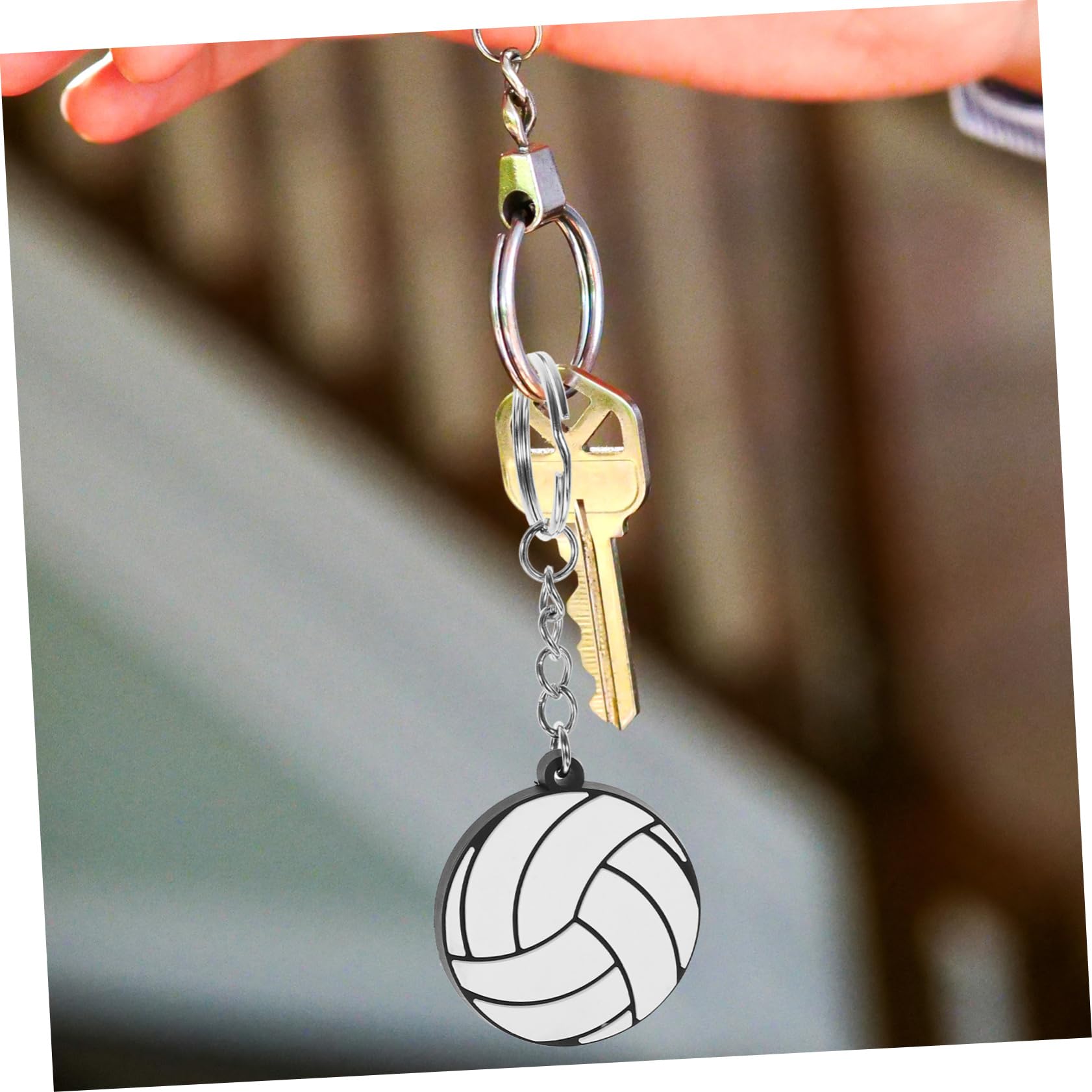 GAROZATION 40 Pcs Metal Volleyball Spike Trainer Balls with PVC Key Rings - Volleyball Training Equipment for Players & Coaches - Perfect for Practice, Gifts & Team Sports Accessories
